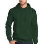 Port & Company Mens Core Pill Resistant Fleece Hooded Sweatshirt Hoodie - Dark Green