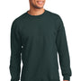 Port & Company Mens Essential Pill Resistant Fleece Crewneck Sweatshirt - Dark Green