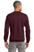 Port & Company PC90 Mens Essential Fleece Crewneck Sweatshirt Maroon Back