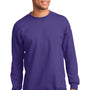 Port & Company Mens Essential Pill Resistant Fleece Crewneck Sweatshirt - Purple