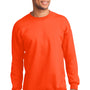 Port & Company Mens Essential Pill Resistant Fleece Crewneck Sweatshirt - Safety Orange
