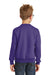 Port & Company PC90Y Youth Core Fleece Crewneck Sweatshirt Purple Back
