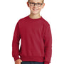 Port & Company Youth Core Pill Resistant Fleece Crewneck Sweatshirt - Red