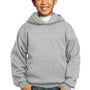 Port & Company Youth Core Pill Resistant Fleece Hooded Sweatshirt Hoodie - Ash Grey