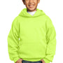 Port & Company Youth Core Pill Resistant Fleece Hooded Sweatshirt Hoodie - Neon Yellow