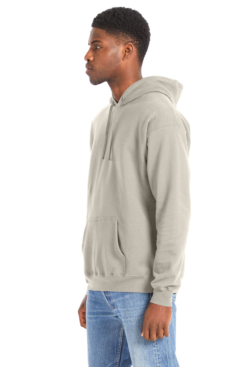Hanes RS170 Mens Perfect Sweats Hooded Sweatshirt Hoodie Sand 3Q