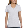 Hanes Womens Nano-T Short Sleeve V-Neck T-Shirt - Ash Grey