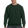 Champion Mens Shrink Resistant Crewneck Sweatshirt - Dark Green