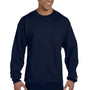 Champion Mens Double Dry Eco Moisture Wicking Fleece Crewneck Sweatshirt - Navy Blue