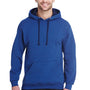 Fruit Of The Loom Mens Sofspun Hooded Sweatshirt Hoodie - Denim Blue Stripe - Closeout