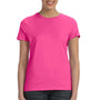 Hanes Womens Nano-T Short Sleeve Crewneck T-Shirt - Wow Pink - Closeout
