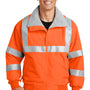 Port Authority Mens Challenger Wind & Water Resistant Full Zip Jacket - Safety Orange