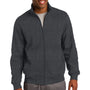 Sport-Tek Mens Shrink Resistant Fleece Full Zip Sweatshirt - Heather Graphite Grey