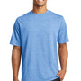 Sport-Tek Mens RacerMesh Moisture Wicking Short Sleeve Crewneck T-Shirt - Heather True Royal Blue