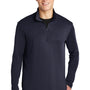 Sport-Tek Mens Competitor Moisture Wicking 1/4 Zip Sweatshirt - True Navy Blue