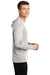 Sport-Tek ST358 Mens Competitor Moisture Wicking Long Sleeve Hooded T-Shirt Hoodie Silver Grey Side