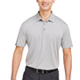 Swannies Golf Mens James Short Sleeve Polo Shirt - Heather Grey