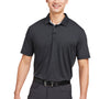 Swannies Golf Mens James Short Sleeve Polo Shirt - Heather Black