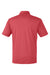 Swannies Golf SW2000 Mens James Short Sleeve Polo Shirt Heather Red Flat Back