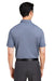 Swannies Golf SW2000 Mens James Short Sleeve Polo Shirt Heather Navy Blue Back