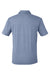 Swannies Golf SW2000 Mens James Short Sleeve Polo Shirt Heather Navy Blue Flat Back