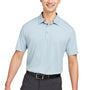 Swannies Golf Mens James Short Sleeve Polo Shirt - Heather Sky Blue