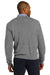 Port Authority SW285 Mens Long Sleeve V-Neck Sweater Heather Medium Grey Back