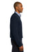 Port Authority SW285 Mens Long Sleeve V-Neck Sweater Navy Blue Side