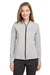 Swannies Golf SWF400L Womens Cora Full Zip Jacket Glacier Grey Front