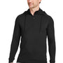 Swannies Golf Mens Vandyke 1/4 Zip Hooded  Sweatshirt Hoodie - Black