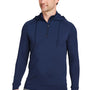 Swannies Golf Mens Vandyke 1/4 Zip Hooded  Sweatshirt Hoodie - Navy Blue