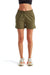 TriDri TD062 Womens Maria Jogger Shorts w/ Pockets Olive Green Front