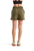 TriDri TD062 Womens Maria Jogger Shorts w/ Pockets Olive Green Back