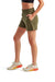 TriDri TD062 Womens Maria Jogger Shorts w/ Pockets Olive Green Side