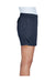 Team 365 TT11SHW Womens Zone Performance Shorts w/ Pockets Dark Navy Blue Side