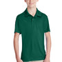 Team 365 Youth Zone Performance Moisture Wicking Short Sleeve Polo Shirt - Forest Green