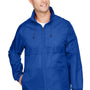 Team 365 Mens Zone Protect Water Resistant Full Zip Hooded Jacket - Royal Blue