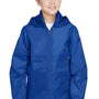 Team 365 Youth Zone Protect Water Resistant Full Zip Hooded Jacket - Royal Blue