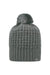 J America TW5005 Mens Slouch Bunny Knit Beanie Grey Front