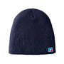 Russell Athletic Mens Core R Patch Beanie - Navy Blue