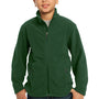 Port Authority Youth Full Zip Fleece Jacket - Forest Green