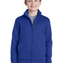 Sport-Tek Youth Sport-Wick Moisture Wicking Fleece Full Zip Sweatshirt - True Royal Blue