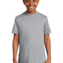 Sport-Tek Youth Competitor Moisture Wicking Short Sleeve Crewneck T-Shirt - Silver Grey
