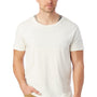 Alternative Mens Heritage Distressed Short Sleeve Crewneck T-Shirt - Vintage White