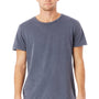 Alternative Mens Heritage Distressed Short Sleeve Crewneck T-Shirt - Dark Blue