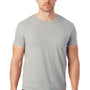 Alternative Mens Heritage Distressed Short Sleeve Crewneck T-Shirt - Grey