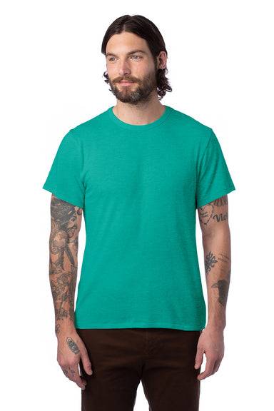Alternative AA5050/05050BP/5050 Mens The Keeper Vintage Short Sleeve Crewneck T-Shirt Green Model Front