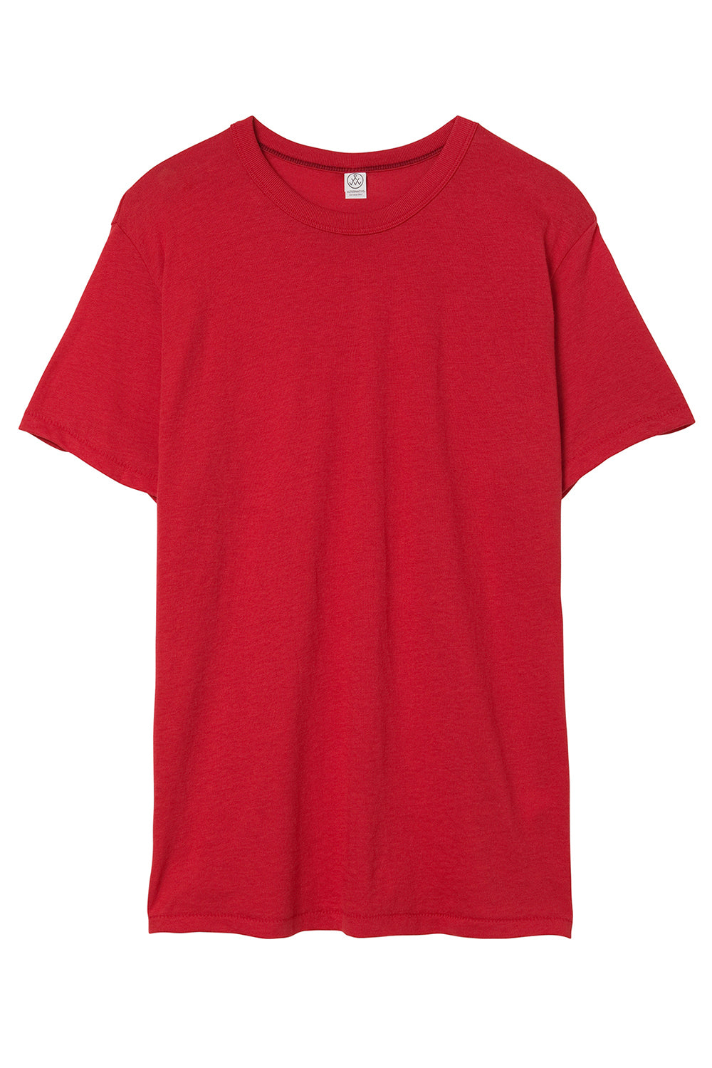 Alternative AA5050/05050BP/5050 Mens The Keeper Vintage Short Sleeve Crewneck T-Shirt Red Flat Front