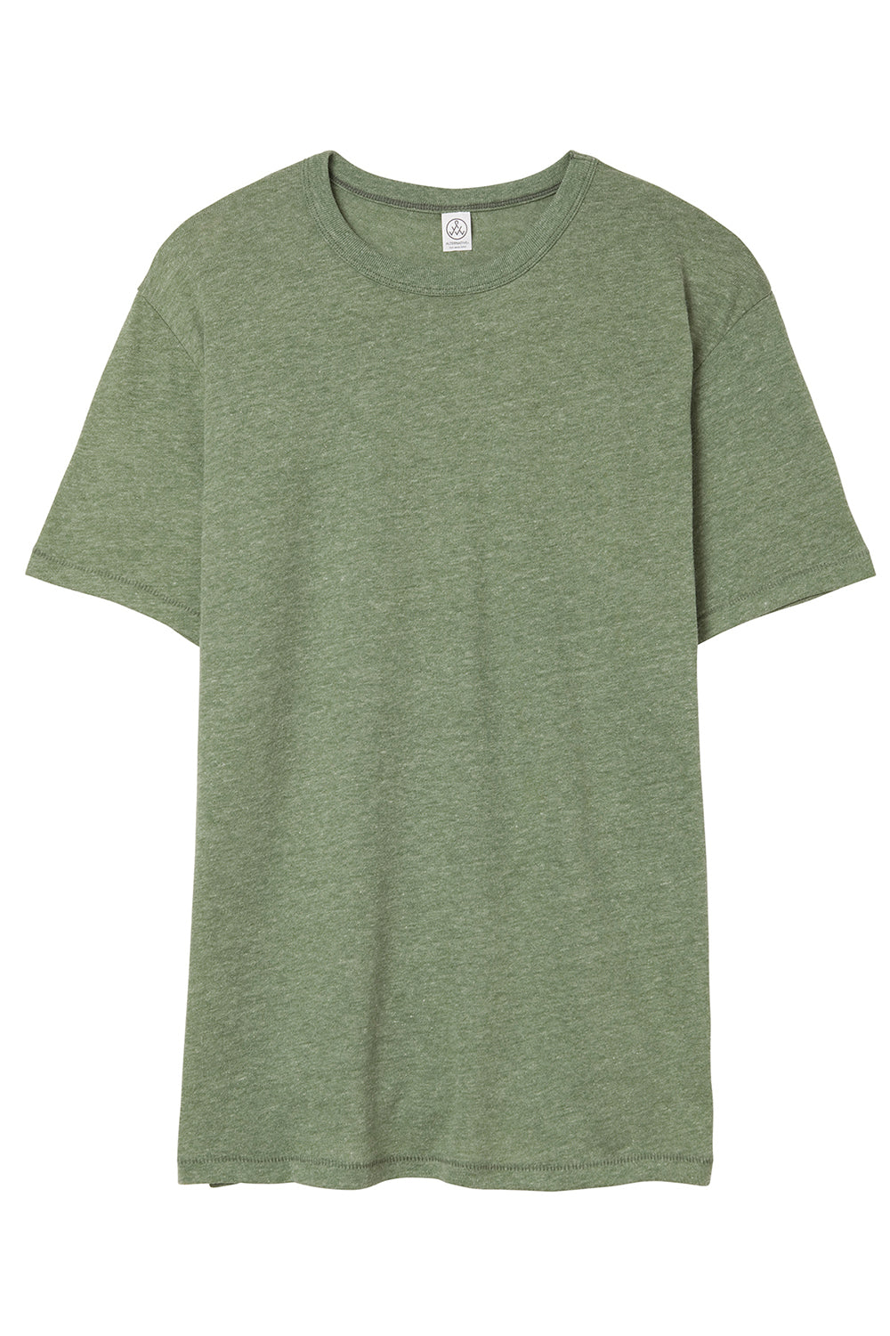 Alternative AA5050/05050BP/5050 Mens The Keeper Vintage Short Sleeve Crewneck T-Shirt Vintage Pine Green Flat Front