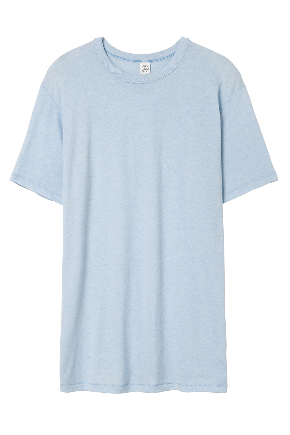 Alternative AA5050/05050BP/5050 Mens The Keeper Vintage Short Sleeve Crewneck T-Shirt Blue Sky Flat Front